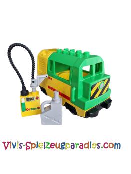 Lego Duplo Railway Green Yellow Electric with Petrol Pump Fuel Hose and Canister